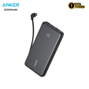 Anker Zolo 20000mAh 22.5W, Built-In USB-C Cable Power Bank