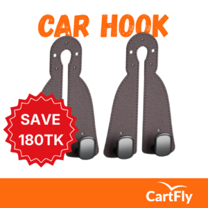 (4pcs) Brown Premium Car Seat Hook for hanging