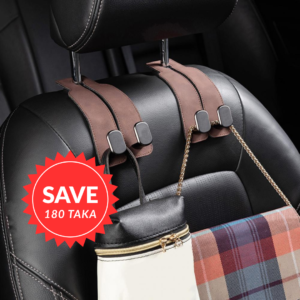 (4pcs) Brown Premium Car Seat Hook for hanging