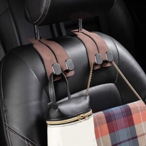 (2pcs) Brown Premium Car Seat Hook for hanging