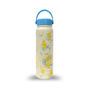 Floral 1L Vacuum Cup (Sky)