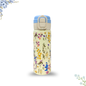 Floral 500ml Water Bottle (Sky-Cap)