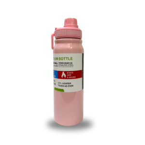 800ml vacuum water bottle for gym/sports usage - Pink