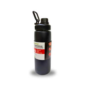 500ml vacuum water bottle for gym/sports usage - Black