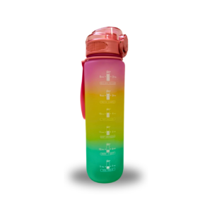 1L Plastic water bottle for gym/sports usage - Pink