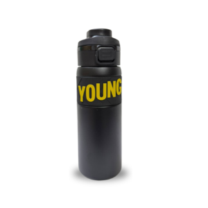 620ml vacuum water bottle for gym/sports usage - Black